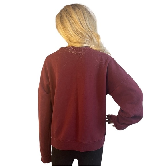 Pink Victoria's Secret Maroon Crewneck Sweatshirt - Picture 5 of 7